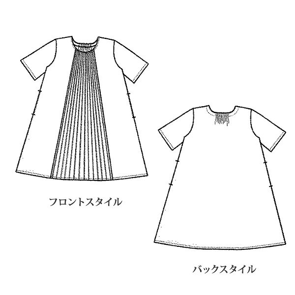 ミセスファッション おしゃれ 大人 ワンピース レディース 春夏 / ピンタックデザインワンピース / 50代 60代 70代 80代 シニアファッション 婦人 服 kyo-tsu-10112752 京都通販 ミセスのファッション館 サンプル画像3