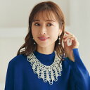 大人 おしゃれ ネックレス レディース 春 秋冬 / パール調エレガンスネックレス / 40代 50代 60代 70代 ミセスファッション シニアファッション