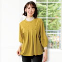プルオーバー 50代 60代 70代 80代 ミセスファッション シニアファッション 大人 おしゃれ レディース 春夏 服 / タックデザインプルオーバー 母の...