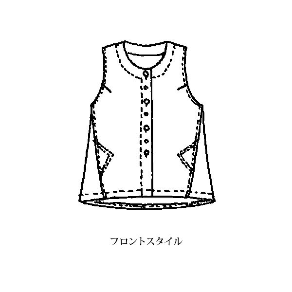 ベスト ジレ レディース おしゃれ ミセス シニア ファッション 50代 60代 70代 80代 百貨店通販販売商品 コーデュロイベスト kyo-tsu-10108992 京都通販 ミセスのファッション館 サンプル画像3
