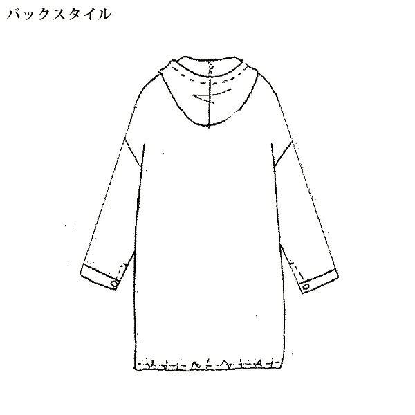ジャケット アウター レディース おしゃれ 春夏 ミセス シニア ファッション 40代 50代 60代 70代 80代 フード付格子柄シャツジャケット kyo-tsu-10111365 京都通販 ミセスのファッション館 サンプル画像3