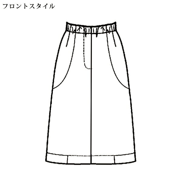 スカート ボトム レディース おしゃれ 春夏 ミセス シニア ファッション 40代 50代 60代 70代 80代 ワイドパンツ風異素材使いスカート kyo-tsu-10111941 京都通販 ミセスのファッション館 サンプル画像3