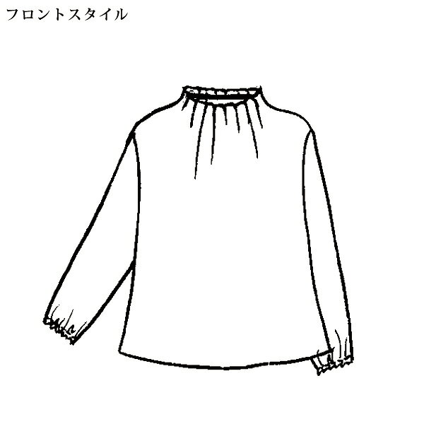シャツ ブラウス レディース おしゃれ 秋冬 ミセス シニア ファッション 50代 60代 70代 80代 タック襟エレガンスブラウス kyo-tsu-10113668 京都通販 ミセスのファッション館 サンプル画像3