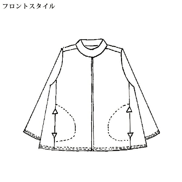 チュニック 大人可愛い おしゃれ 秋冬 ミセス シニア ファッション 40代 50代 60代 70代 80代 異素材使いチュニック kyo-tsu-10114265 京都通販 ミセスのファッション館 サンプル画像3