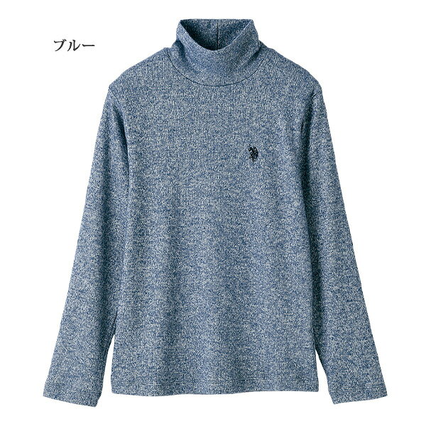 大人 おしゃれ トップス レディース / ポロ アッスン リブニットハイネックプルオーバー U.S POLO ASSN / 40代 50代 60代 70代 ミセスファッション シニアファッション 服 kyo-tsu-10097158 京都通販 ミセスのファッション館 サンプル画像3