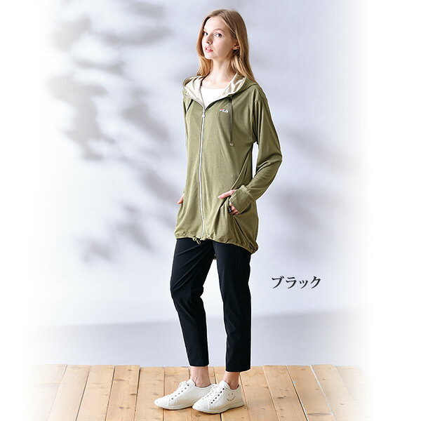 パンツ ボトム レディース おしゃれ ミセス シニア ファッション 50代 60代 70代 80代 フィラ UVイージーモーション ハイストレッチパンツ FILA 大きいサイズ M L LL 3L kyo-tsu-10106316 京都通販 ミセスのファッション館 サンプル画像3