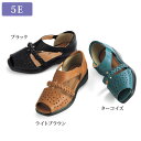 サンダル シューズ レディース おしゃれ ミセス シニア ファッション 50代 60代 70代 80代 5E 三つ編みパンチングサンダル