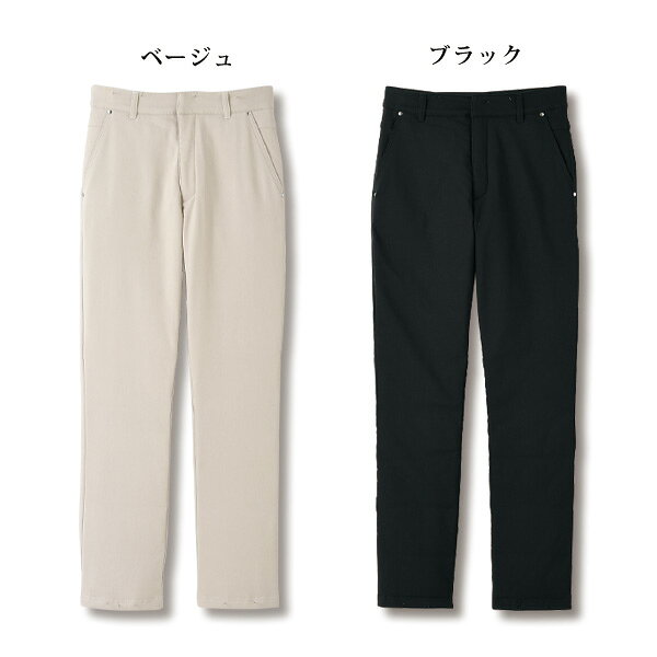パンツ ボトム レディース おしゃれ ミセス シニア ファッション 50代 60代 70代 80代 ダウンと起毛の暖かパンツ 股下65cm kyo-tsu-10109305 京都通販 ミセスのファッション館 サンプル画像3