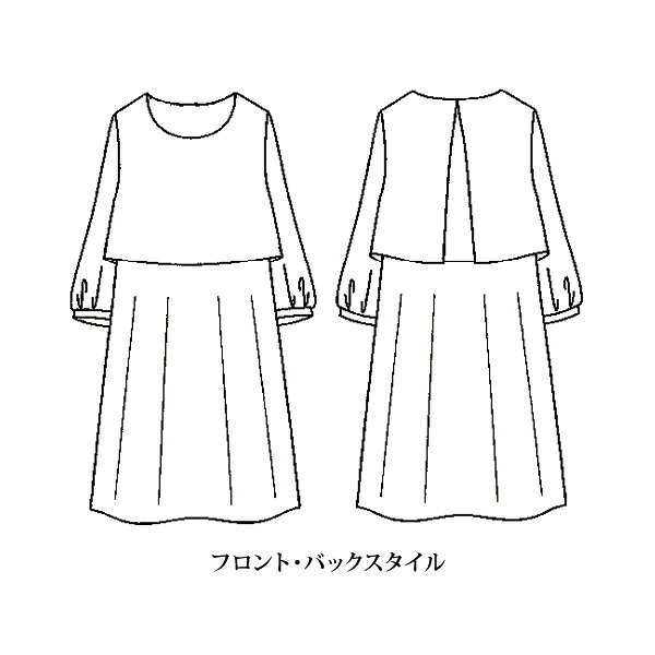 冠婚葬祭 ワンピース レディース 春夏 / らくらくフォーマルワンピース / 大きいサイズ M L LL 3L / 40代 50代 60代 70代 ミセスファッション シニアファッション 服◎ kyo-tsu-10088750 京都通販 ミセスのファッション館 サンプル画像3