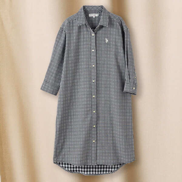 ブラウス トップス レディース / ポロ アッスン 七分袖ダブルガーゼシャツ　U.S.POLO ASSN / 40代 50代 60代 70代 ミセスファッション シニアファッション 服 セール SALE 半額 kyo-tsu-10099885 京都通販 ミセスのファッション館 サンプル画像2