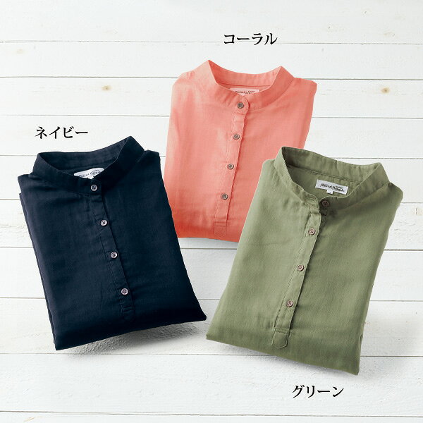 シャツ ブラウス レディース / 風を感じる二重ガーゼシャツ 2色組 / 大きいサイズ M L LL 3L 4L 5L / 40代 50代 60代 70代 ミセスファッション シニアファッション 服◎ kyo-tsu-10083956 京都通販 ミセスのファッション館 サンプル画像3