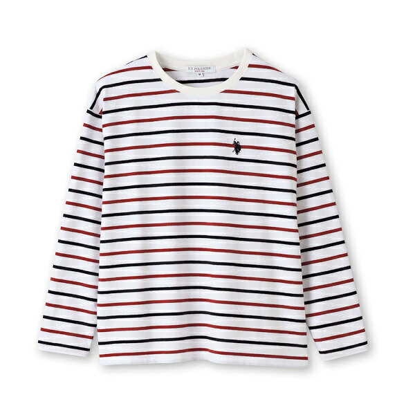 おしゃれ プルオーバー レディース / ポロ アッスン ボーダー長袖プルオーバー U.S.POLO ASSN / 40代 50代 60代 70代 ミセスファッション シニアファッション 服◎ kyo-tsu-10088372 京都通販 ミセスのファッション館 サンプル画像3