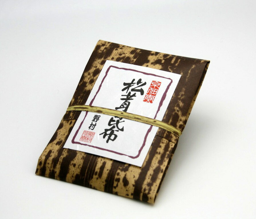 京都錦市場　京佃煮野村竹皮包み　松茸昆布　70g