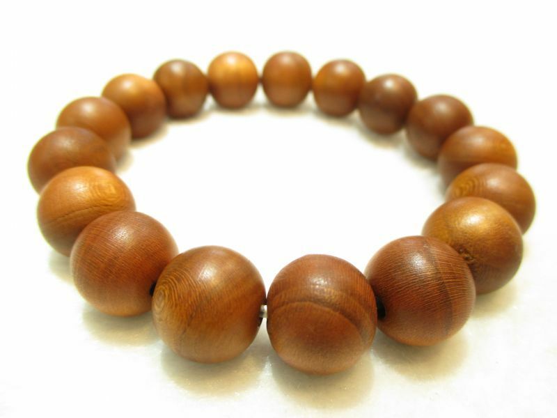 パワーストーン・京都/【御利益】高級天然木【正梅(しょううめ)】《水行時の数珠》13mm、ブレスレット..