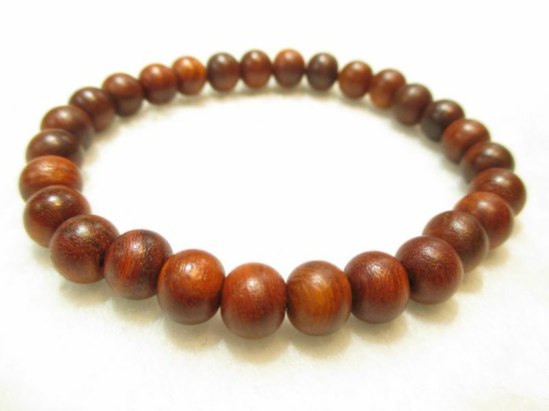 パワーストーン京屋/【激安特価】【天然三大唐木】《高級御念珠素材》【紫檀(したん)】8mmブレスレット、桐箱付き【伏見・京都】