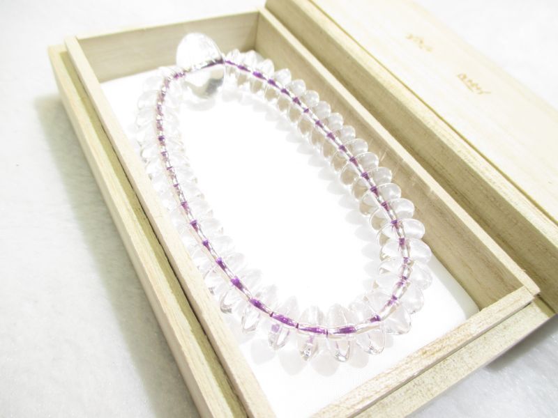 パワーストーン・京都/【四種功徳をもたらす】【十一面観音真言梵字(オン・マカ・キャロニキャ・ソワカ)】彫刻【みかん玉本水晶】18mm【そろばん珠本水晶】ブレスレット、桐箱付き【伏見の京屋】