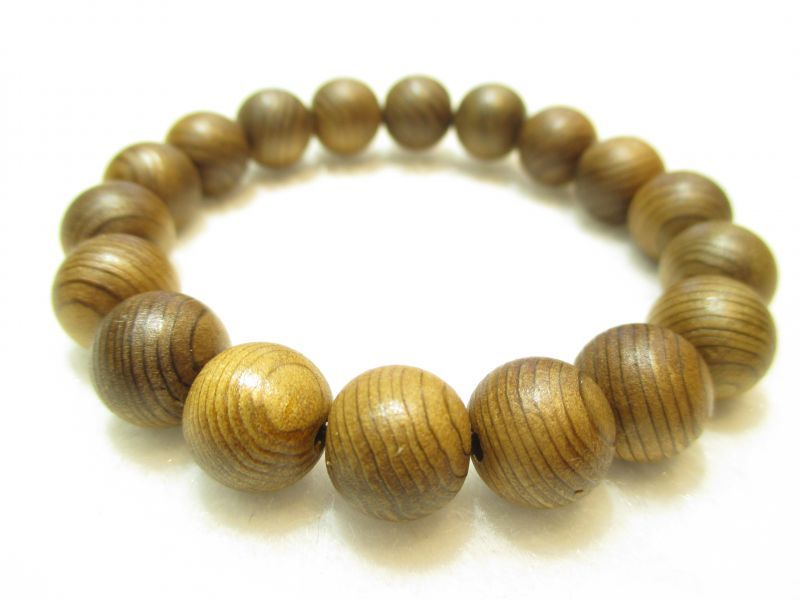 パワーストーン京屋/【激安特価】《レディース》【高級天然木】【希少銘木】【神代杉 (じんだいすぎ)】11mm、ブレスレット、オリジナル桐箱付き【伏見・京都】