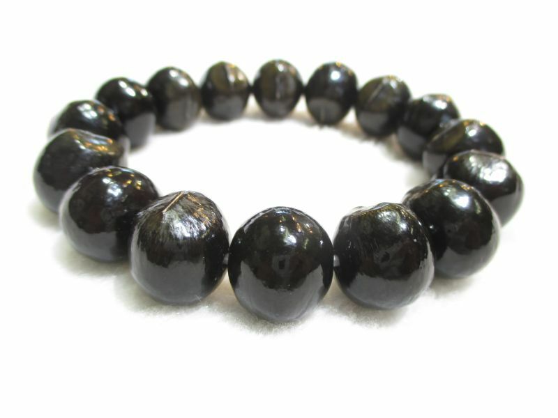 パワーストーン・京都/【無病息災】【無患子（むくろじ）】16mm玉、ブレスレット【伏見の京屋】