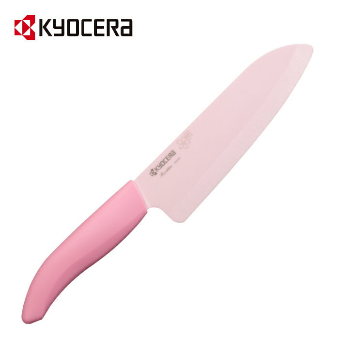 【月間優良ショップ受賞店】セラミック 三徳包丁 食洗機OK 乾燥機OK 肉切 魚切 野菜切 サクラ サビない 漂白除菌OK ピンクリボン対象 京セラ ( KYOCERA ) セラミックナイフ 三徳 16cm