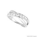 ダイヤモンド リング 指輪 プラチナ 0.3カラット クロス天然石 京セラ プレゼント ギフト