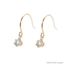 アクアマリン ピアス K18ピンクゴールド アメリカンフック ラウンド 3mm*3mm 3月誕生石天然石 京セラ プレゼント ギフト