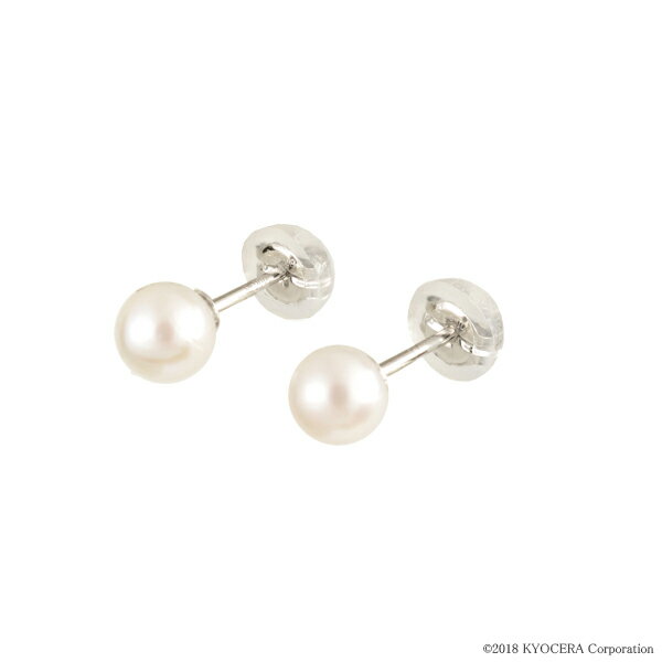 楽天京セラジュエリー楽天市場店＼ポイント10倍＆お得なクーポン！／ 真珠 パール ピアス プラチナ アコヤ真珠 5.0mm〜5.5mm スタッド 6月誕生石京セラ プレゼント ギフト