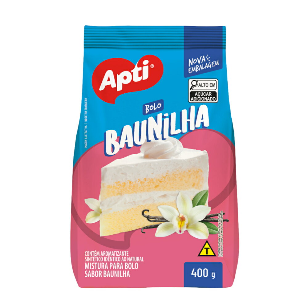 ケーキミックス バニラ風味 アプチ 400g APTI MISTURA PARA BOLO DE BAUNILHA 400GR 【ブラジル産】【パウンドケーキ】【ミックス粉】【お菓子作り】【製菓】【材料】【簡単】【手作り】【海外食品】【輸入食品】