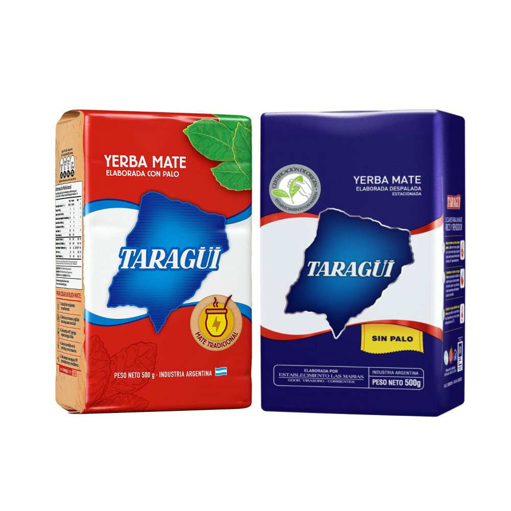 【送料無料】マテ茶 タラグイ レッド＆ブルーパックセット YERBA MATE TARAGUI RED + BLUE SET 【アルゼンチン産 マテ茶】【飲むサラダ】【あす楽対応】