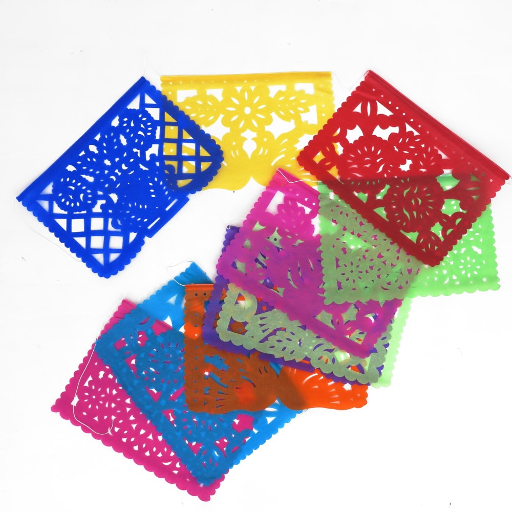 パペルピカド メキシコ ガーランド スクエア スモール(紙製) GARLAND OF MEXICO SQUARE SMALL 【メキシコ 旗】【死者の日】【メキ...