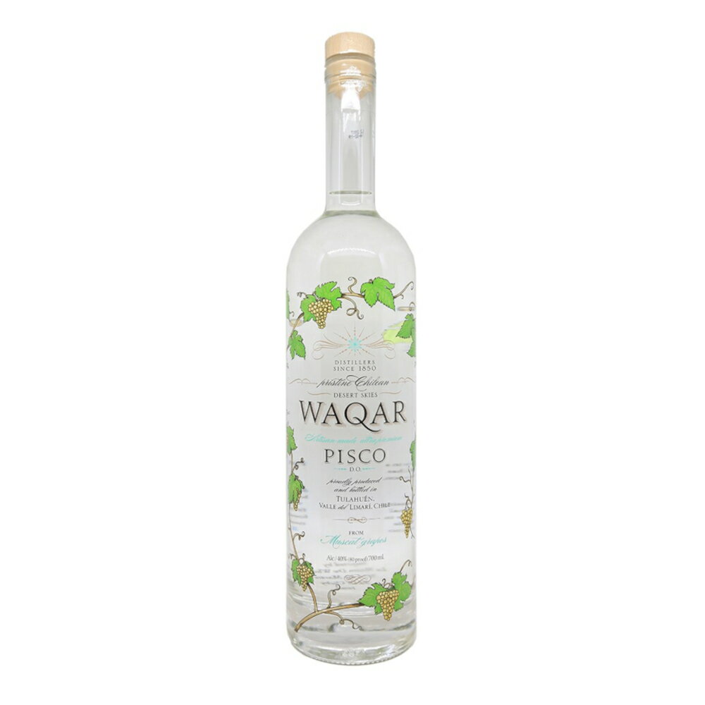 ピスコ ワカー ブランデー 700ml PISCO WAQAR 700ML【チリ】【蒸留酒】【ブドウ】【マスカット】【輸入 酒】【海外 酒】【ギフト】【プレゼント】【お土産】