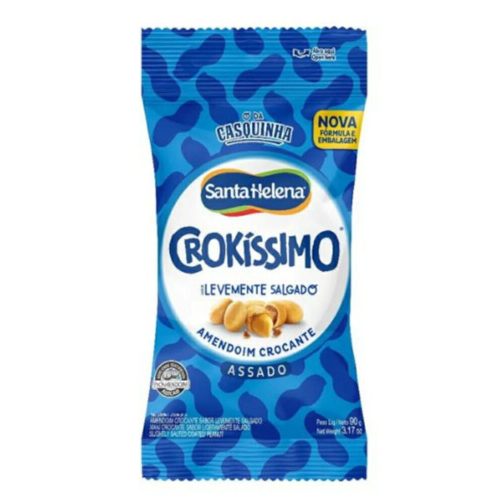 クロキッシモ ピーナッツ 塩味 90g CROKISSIMO LEVEMENTE SALGADO 90G 【ブラジル菓子】【ブラジル】【おすすめ】【ピーナッツ】【ピーナツ】【豆菓子】【おつまみ】【海外菓子】【輸入菓子】