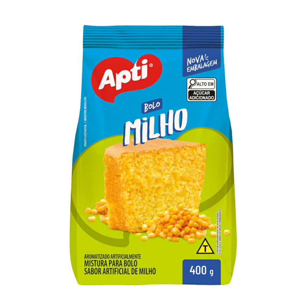 ケーキミックス とうもろこし風味 アプチ 400g APTI MISTURA BOLO DE MILHO 400GR 【ブラジル産】【パウンドケーキ】【ミックス粉】【お菓子作り】【製菓】【材料】【簡単】【手作り】【海外食品】【輸入食品】