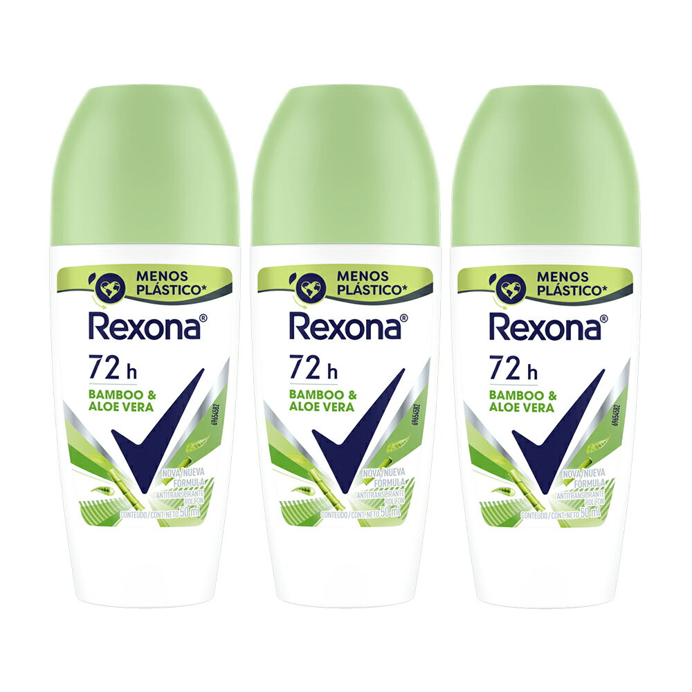 【レクソーナ特集】【送料無料 3個セット】デオドラント(制汗剤)ワキ用 ロールオン Rexona（レクソーナ）ウーメン バンブー 50ml【あす楽対応】【制汗剤 おすすめ】【RX04】