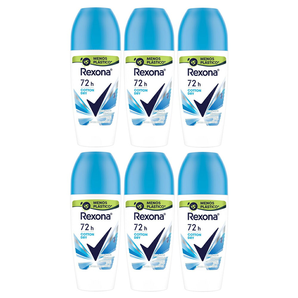 【レクソーナ特集】【送料無料・6個セット】デオドラント(制汗剤) ワキ用　ロールオン　Rexona（レクソーナ）　ウーメン　コットン　50ml【あす楽対応】【制汗剤　ロールオン】【RX04】 1