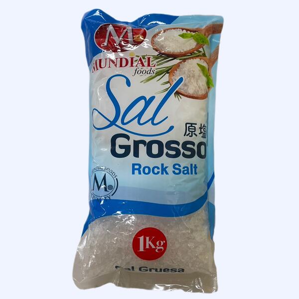 V e 1kg MUNDIAL foods Sal Grosso Rock Salt