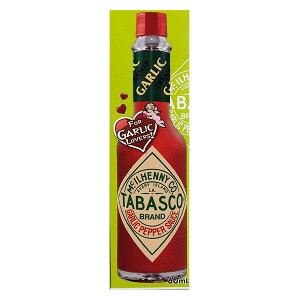 タバスコ・ガーリックペッパーソース 60ml Tabasco Garlic pepper sauce 60ml 【Tabasco　ニンニク】【ホットソース　ガーリック】【香辛料　調味料】【人気　唐辛子】【オススメ　パスタ】