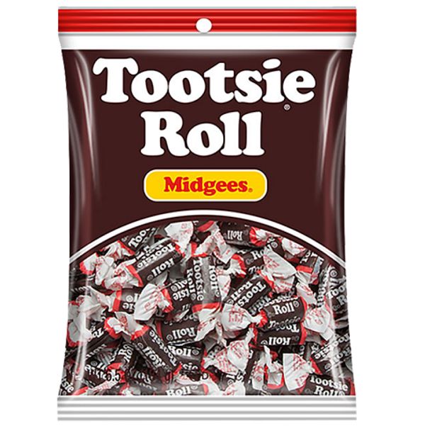 トッツィーロール ミジーズ 184g Tootsie Roll Midgees【トッツィーロール】【ソフトキャンディ】【チョコレート味】【アメリカ　お菓子】のサムネイル
