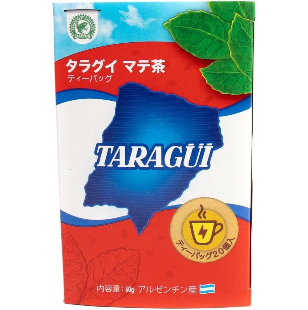 マテ茶 ティーバッグ タラグイ 60g(3g×20袋) Taragui Yerba Mate Tea bags【マテ茶 ティーバッグ】【マテ茶 アルゼンチン】【TARAGUI 】【タラグイ】【アルゼンチン産】【YERBA MATE】【おすすめ 人気】