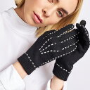 KUNA ベビーアルパカ 100% 手袋 WILLA GLOVES ブラック クーナ【アルパカ手袋】【手袋 レディース】【手袋 ギフト】【クリスマスギフト 手袋】