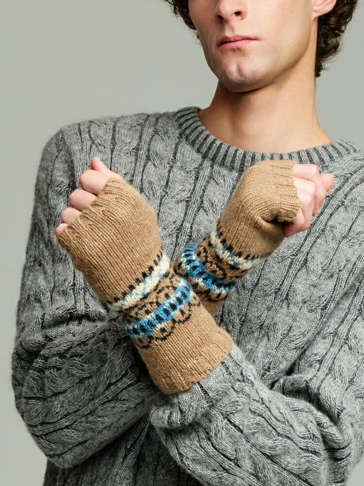 【スーパーセール 販売期間前】KUNA ベビーアルパカ 100% 手袋 YOKE キャメル クーナ【アルパカ手袋】【手袋 レディース】【手袋 ギフト】【クリスマ...