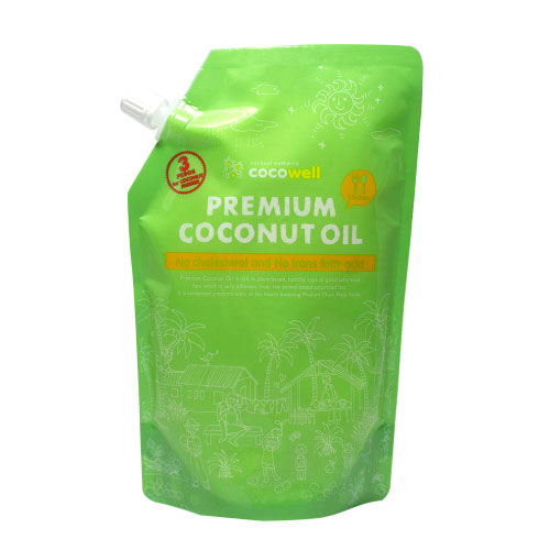ココウェル プレミアム ココナッツオイル 500ml(460g)【cocowell premium coconut oil】【食用油】【ミ..