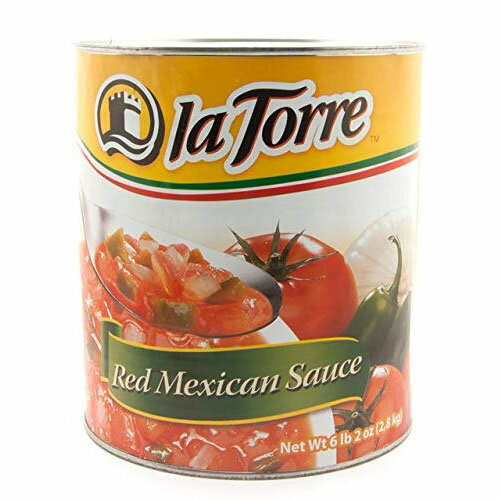 楽天キョウダイ マーケット【業務用】レッドトマトソース（レッドサルサ）缶詰 la Torre 2800g red mexican sauce salsa roja 2.8kg【あす楽対応】【サルサロハ】【メキシコ産　タコスソース】【缶詰　セット】【非常食】【保存食】【長期保存】