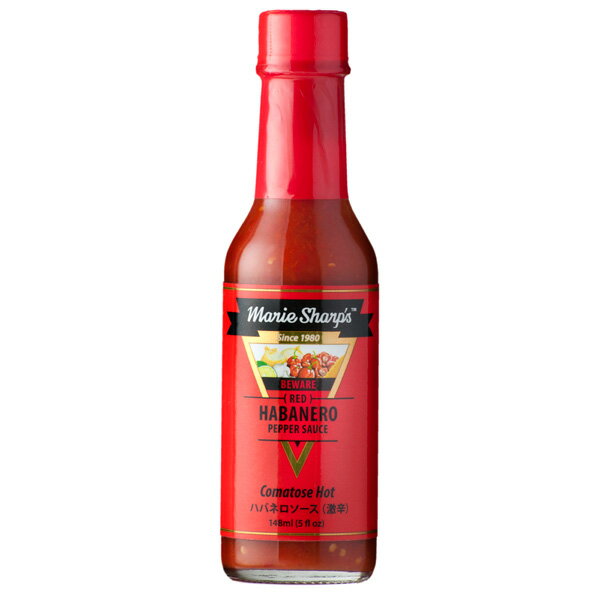 マリーシャープス ハバネロソース ビーウェア・コマトスホット（激辛）148ml Marie Sharp's Red Habanero Pepper Sauce “Beware Comatose Hot”【旨辛】【ハバネロ】【激辛 ソース】【スパイス】【中南米 調味料】【ベリーズ】