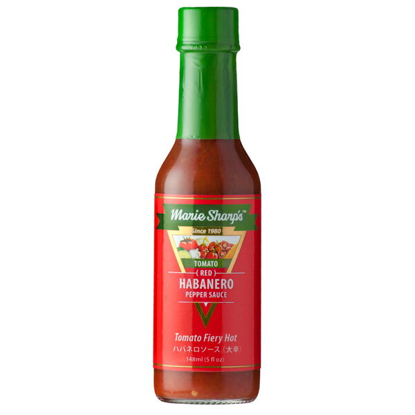 マリーシャープス ハバネロソース トマトファイアリーホット（大辛）148ml Marie Sharp's Red Habanero Pepper Sauce “Tomato Fiery Hot”【旨辛】【ハバネロ】【激辛 ソース】【スパイス】【中南米 調味料】【ベリーズ】