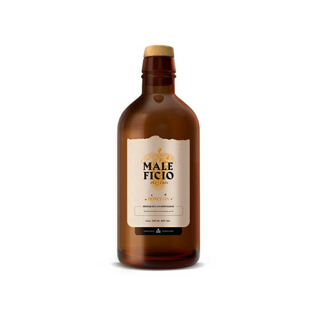 【ラッピング無料】マレフィシオ ハニージン 500ml アルゼンチン産 本格クラフトジン MALEFICIO HONEY GIN MALE1001【あす楽対応】【プレミアム クラフト ジン】【ジュニパー ベリー コリアンダー】【CC05】