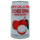 ライチ　ドリンク　FOCO　350ml　lychee drink 