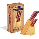 【在庫処分セール・送料無料】TRAMONTINA ポリウッド ナイフ5点セット 木製ストッカー付き レッド トラモンティーナ【ナイフ セット】【ストッカー付き】...