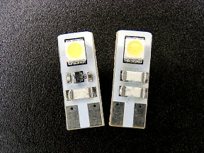 ＼あす楽対応／ ホワイト 両面発光 T10 キャンセラー内蔵 2SMD 2個■077