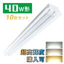 【10台セット】LED蛍光灯40W形 笠付器具 LED蛍光灯器具 笠付40W形器具2灯式 照明器具 天井 LED蛍光灯ベース照明 led蛍光管 ベースライト 施設用　PL賠償責任保険付