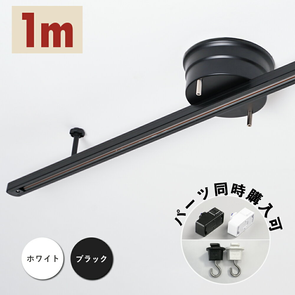 ＼SS限定5%OFF+最大2000円クーポン！／ダクトレール 1m ライティングレール レールライト 配線ダクトレール スポットライト 簡易取付式 シンプル引掛けシーリング 引掛プラグ 変換アダプター レール 照明 ライティングバー 照明器具 間接照明 天井照明